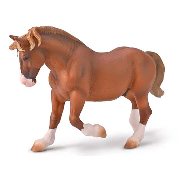 Breyer CollectA Breton Draft Chestnut Stallion
